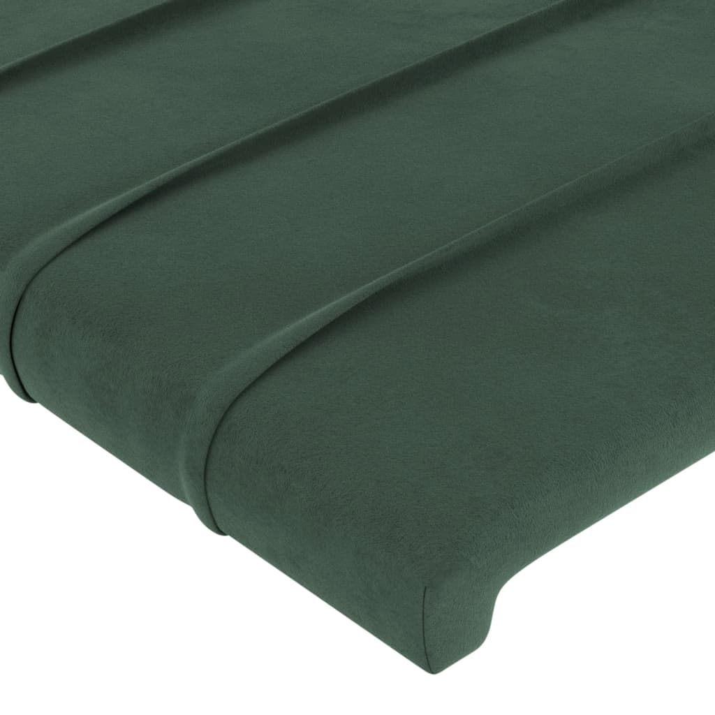 Bettgestell ohne Matratze Dunkelgrün 80x200 cm Samt