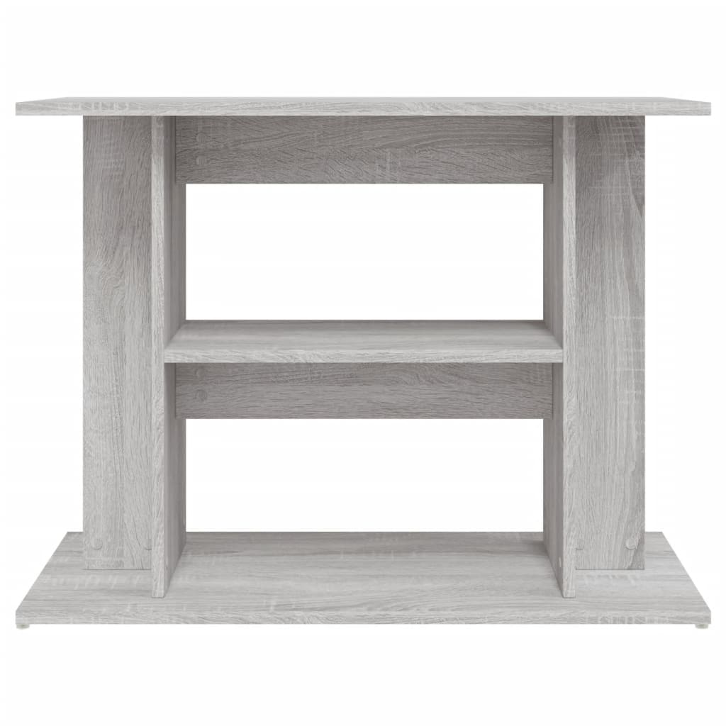 Aquarium Stand Grey Sonoma 80x35x60 cm Wood Material