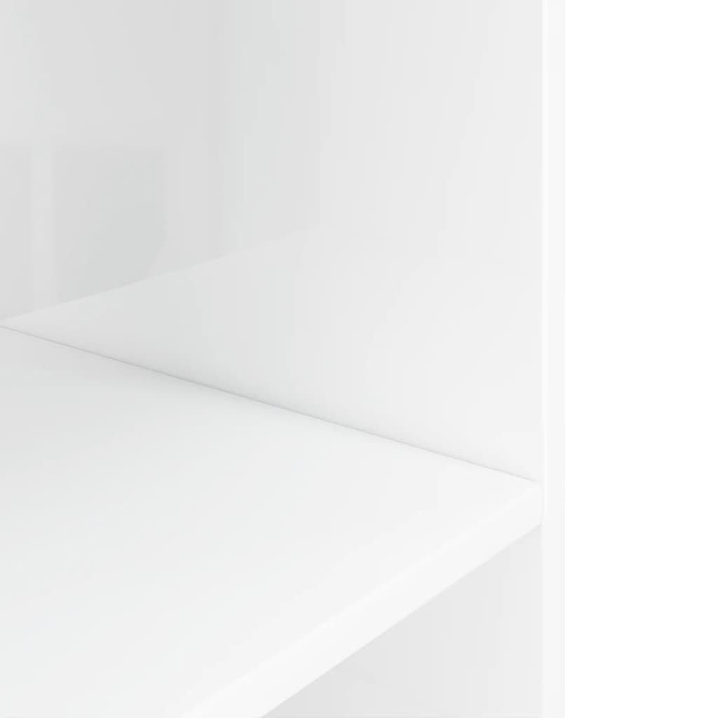 Aquarium stand high gloss white 120x40x60 cm wood material