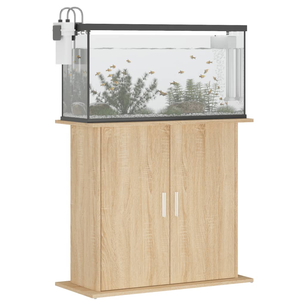 Aquarium stand Sonoma oak 81x36x73 cm wood material