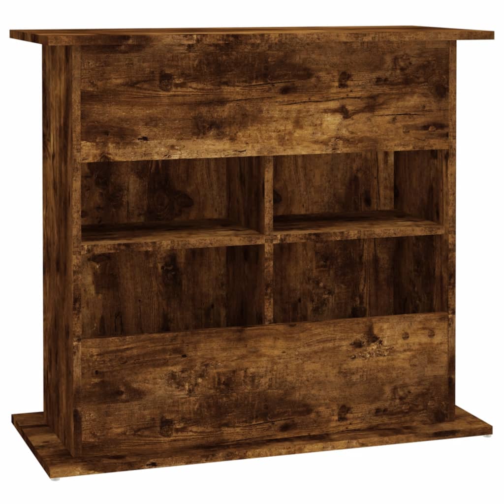 Aquarium stand smoked oak 81x36x73 cm wood material