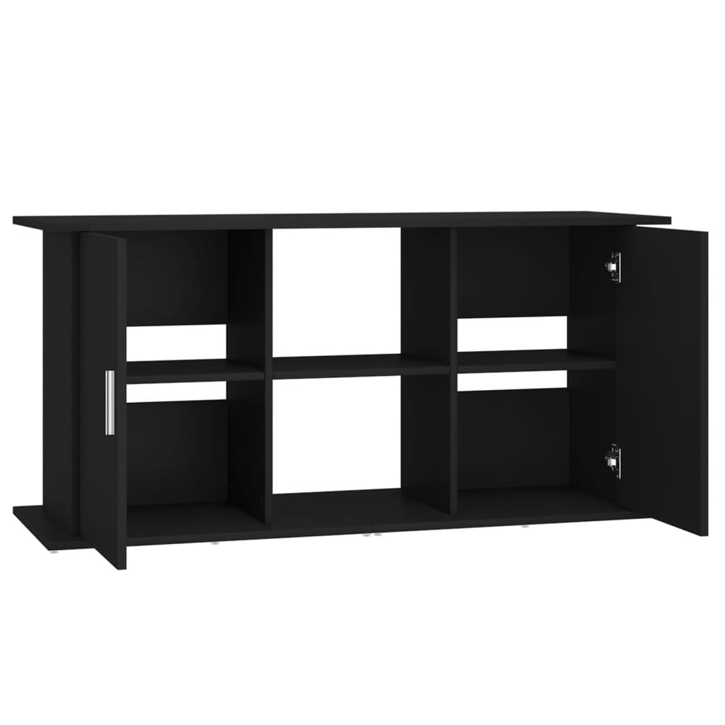 Aquarium Stand Black 121x41x58 cm Wood Material