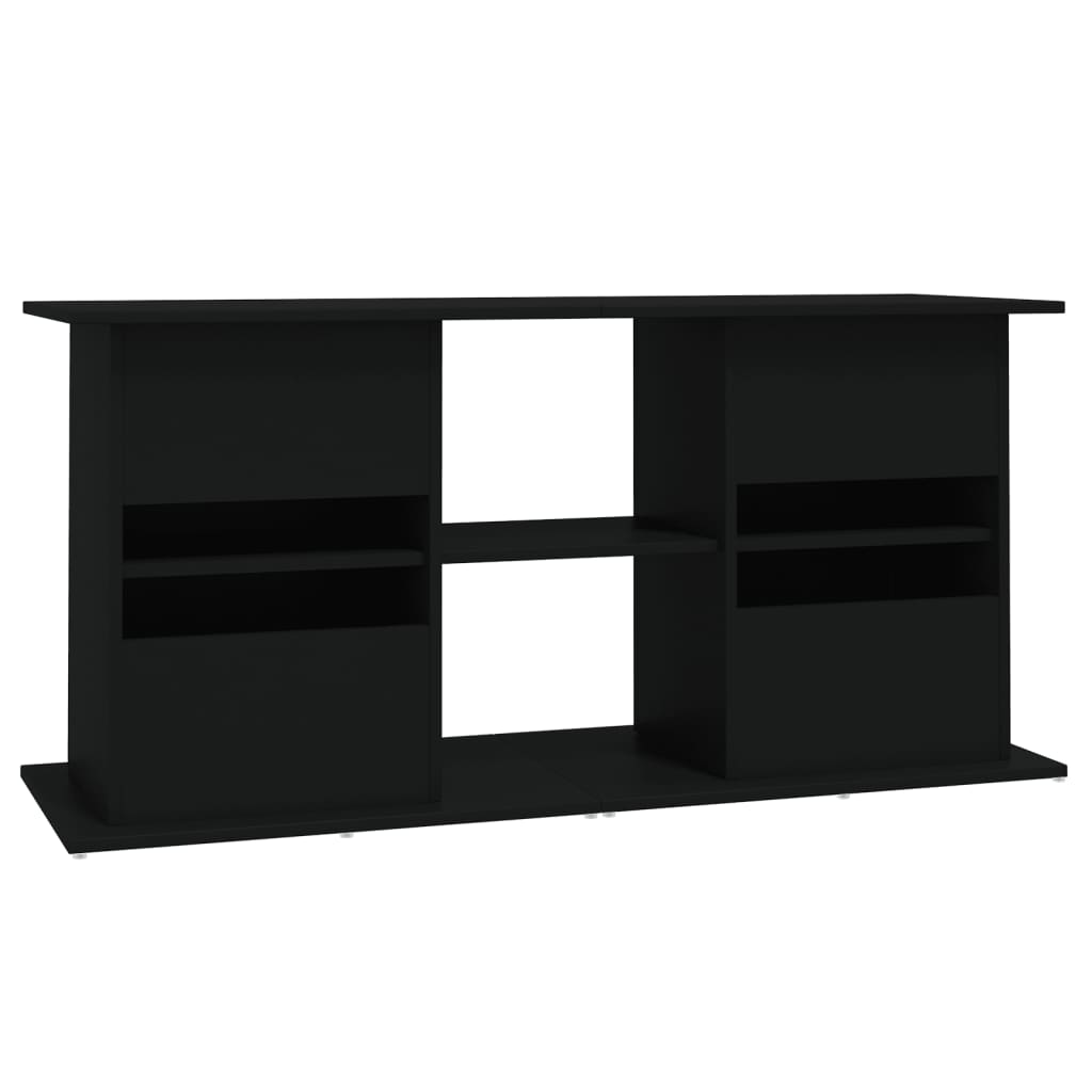 Aquarium Stand Black 121x41x58 cm Wood Material
