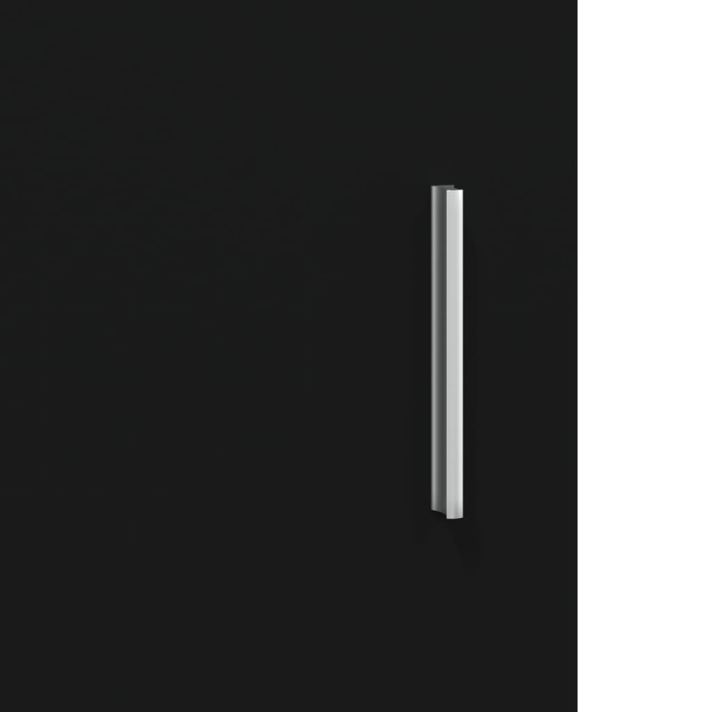 Aquarium Stand Black 121x41x58 cm Wood Material