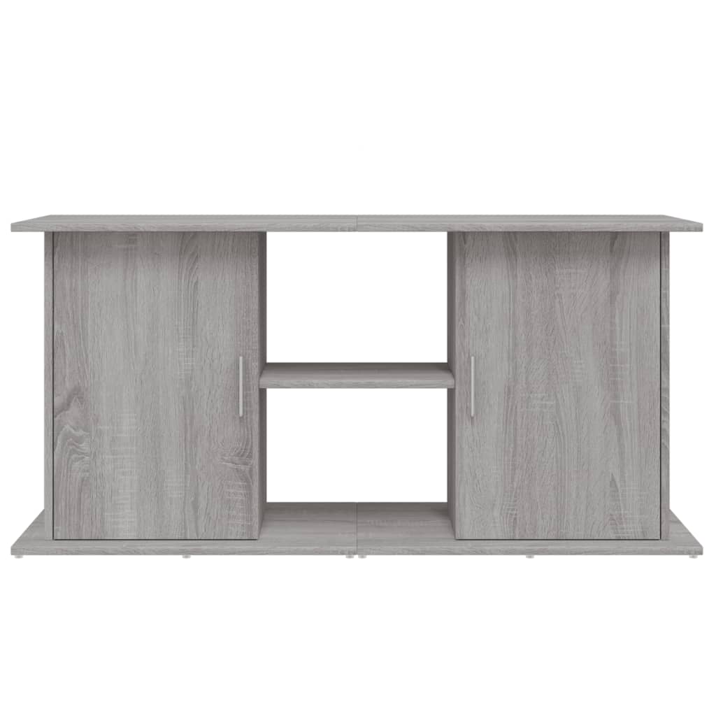 Aquarium Stand Grey Sonoma 121x41x58 cm Wood Material