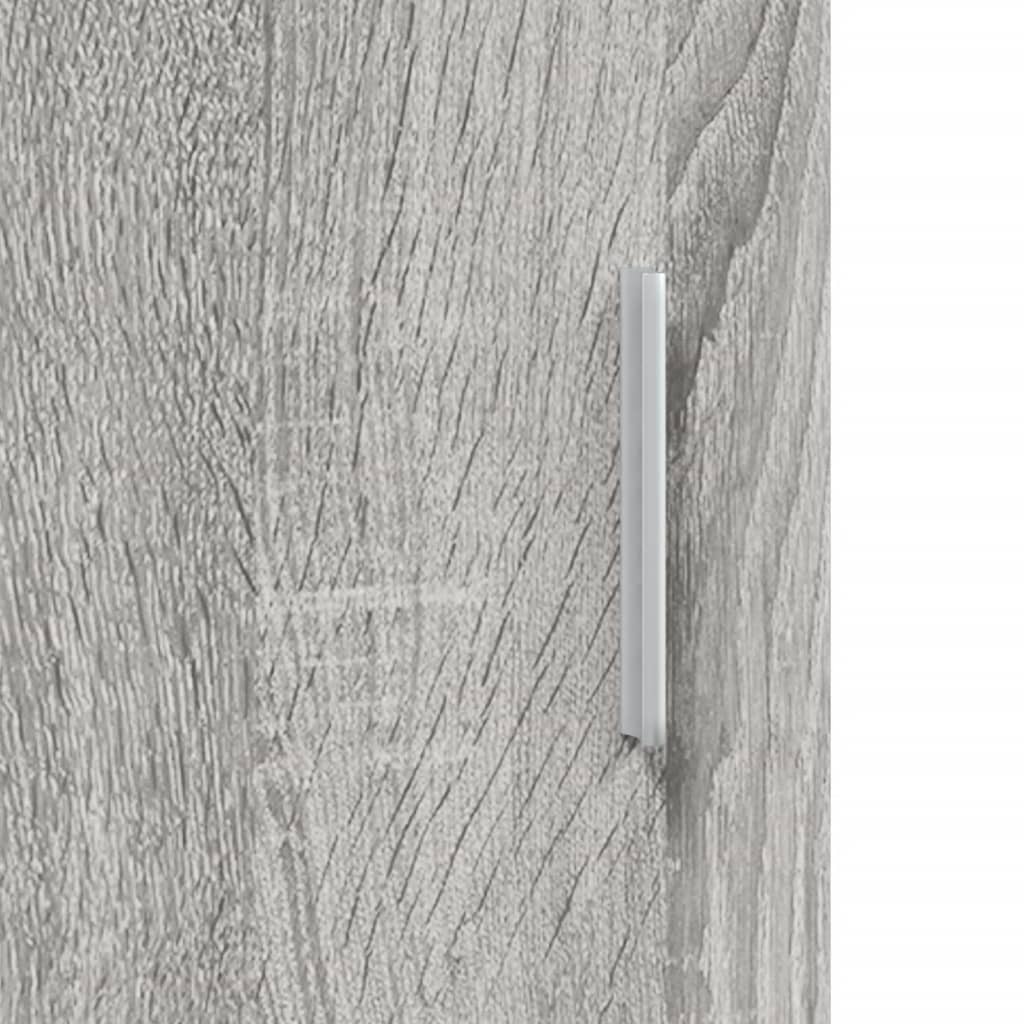 Aquarium Stand Grey Sonoma 121x41x58 cm Wood Material