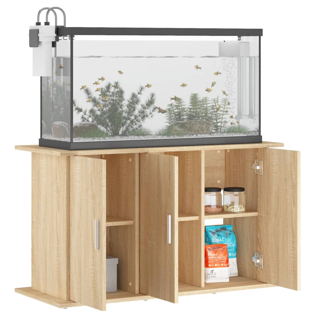 Aquarium stand Sonoma oak 101x41x58 cm wood material