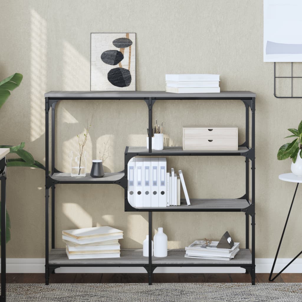 Console Table Grey Sonoma 103x32x95 cm Wood Material