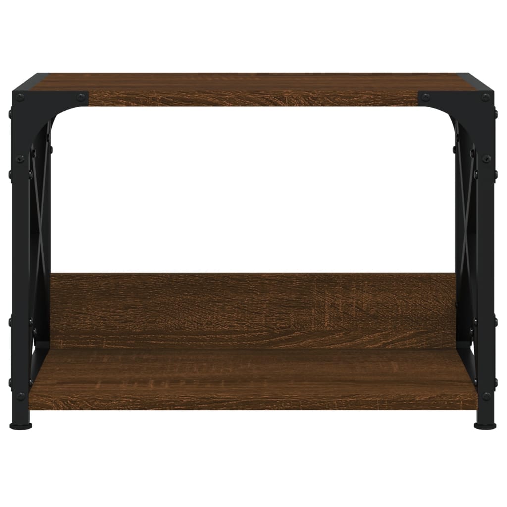 Druckerständer 2 Ablagen Braun Eichen-Optik 44x26x31,5 cm