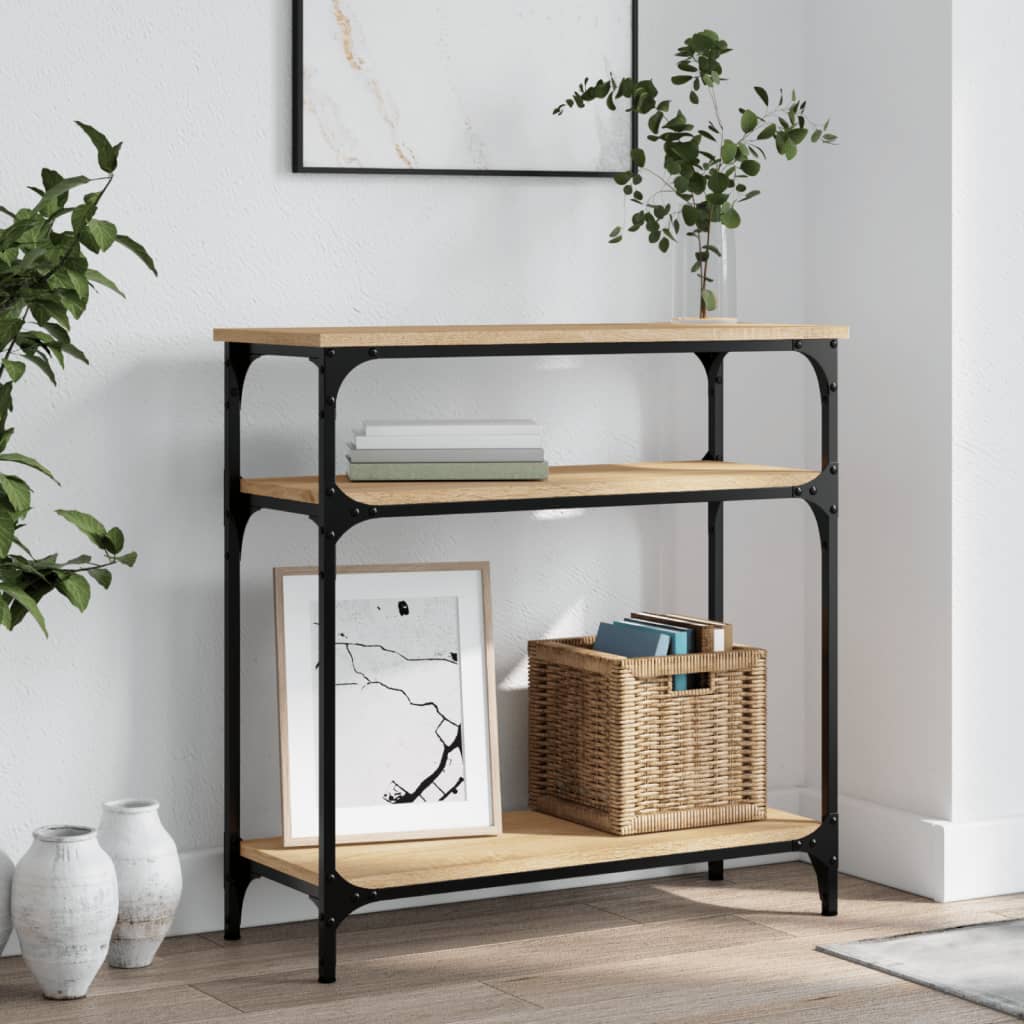 Konsolentisch Sonoma-Eiche 75x29x75 cm Holzwerkstoff