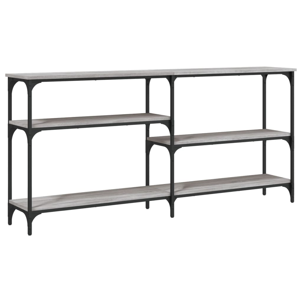 Console Table Grey Sonoma 160x29x75 cm Wood Material