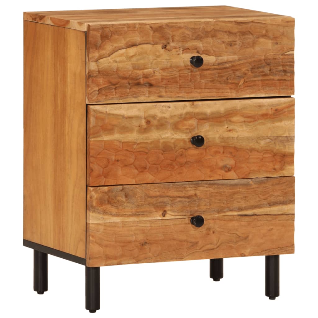 Nachttisch 50x33x60 cm Massivholz Akazie