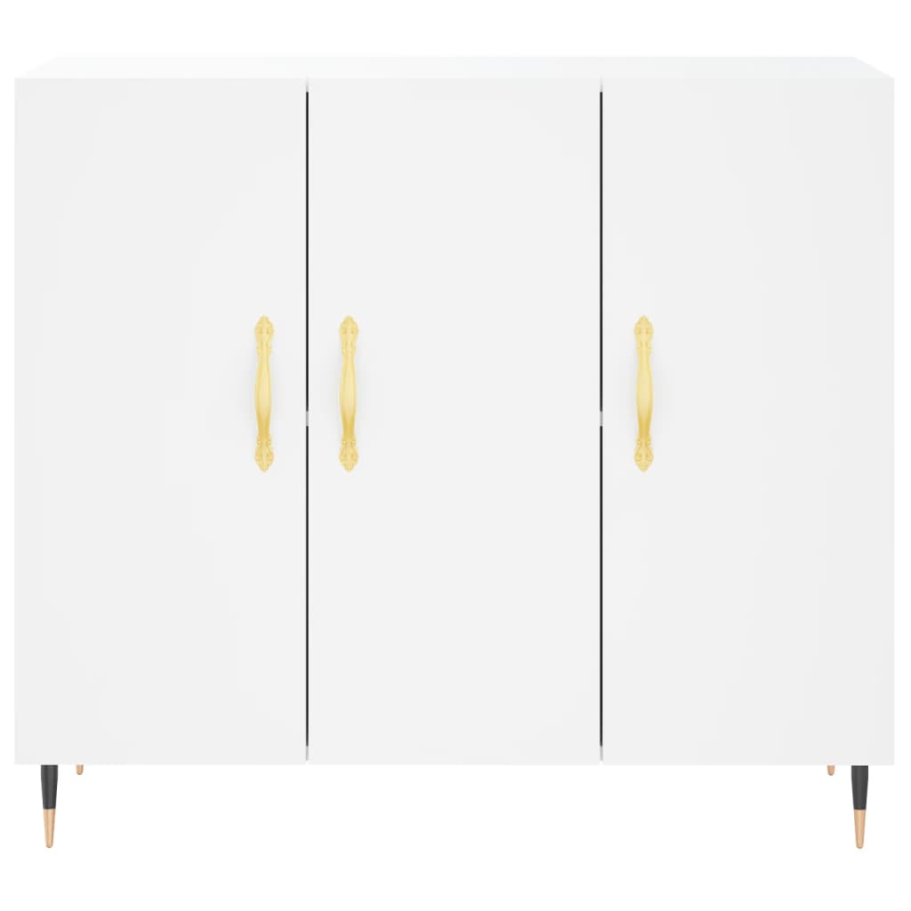 Sideboard Weiß 90x34x80 cm Holzwerkstoff