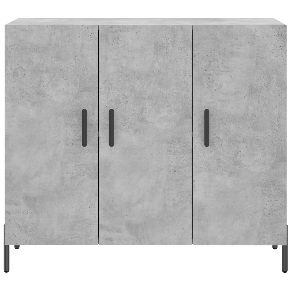 Sideboard Betongrau 90x34x80 cm Holzwerkstoff