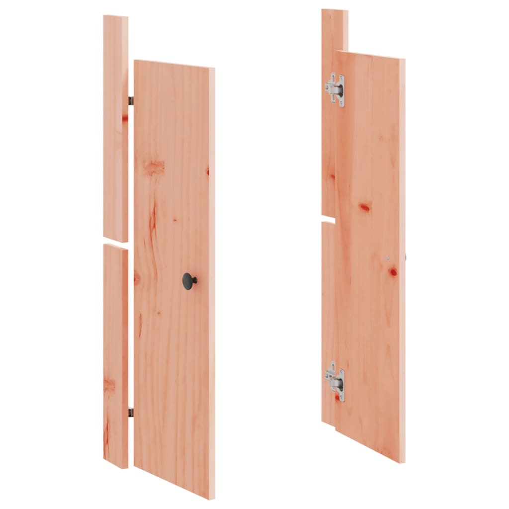 Doors for outdoor kitchen 2 pcs. 50x9x82 cm solid wood Douglas fir