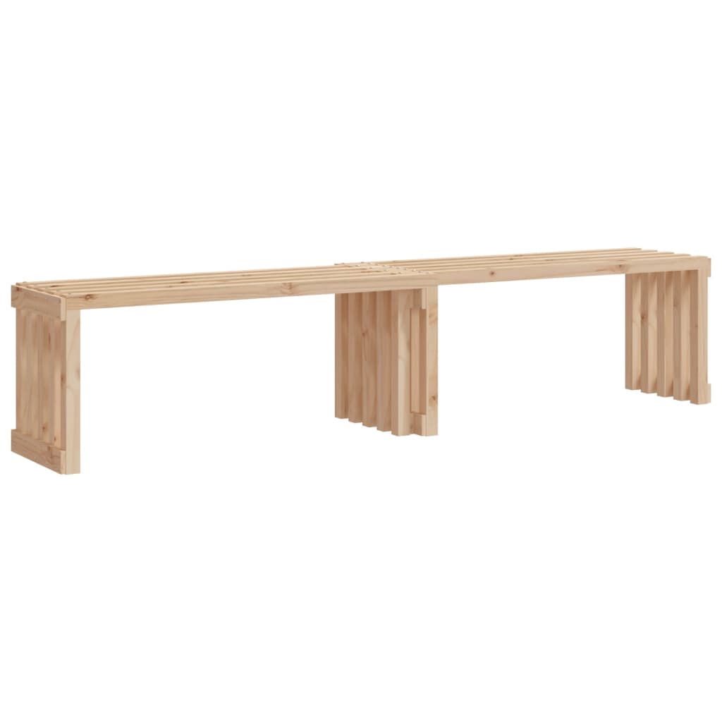 Garden Bench Extendable 212.5x40.5x45 cm Solid Pine