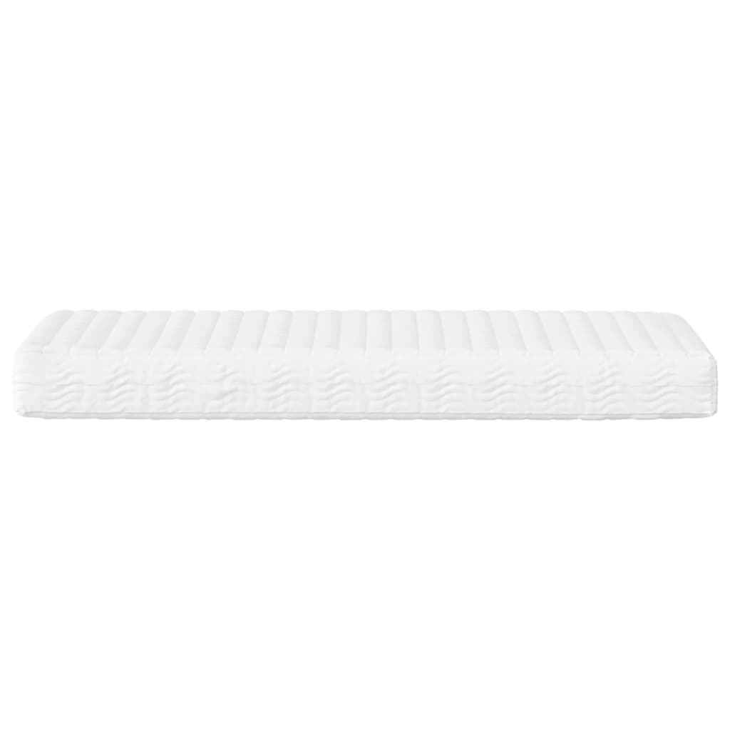 Foam mattress white 90x200 cm hardness H2 H3