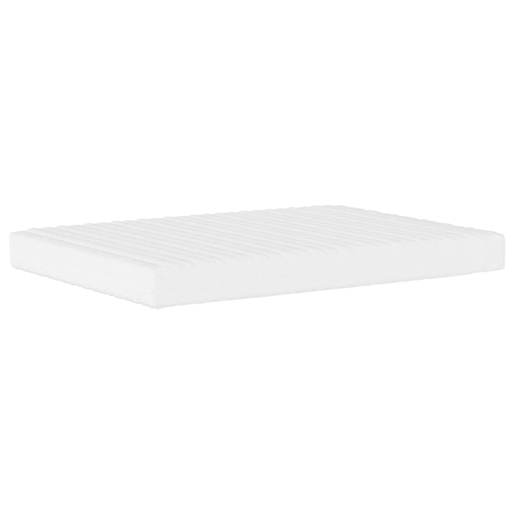 Foam mattress white 120x200 cm hardness H2 H3