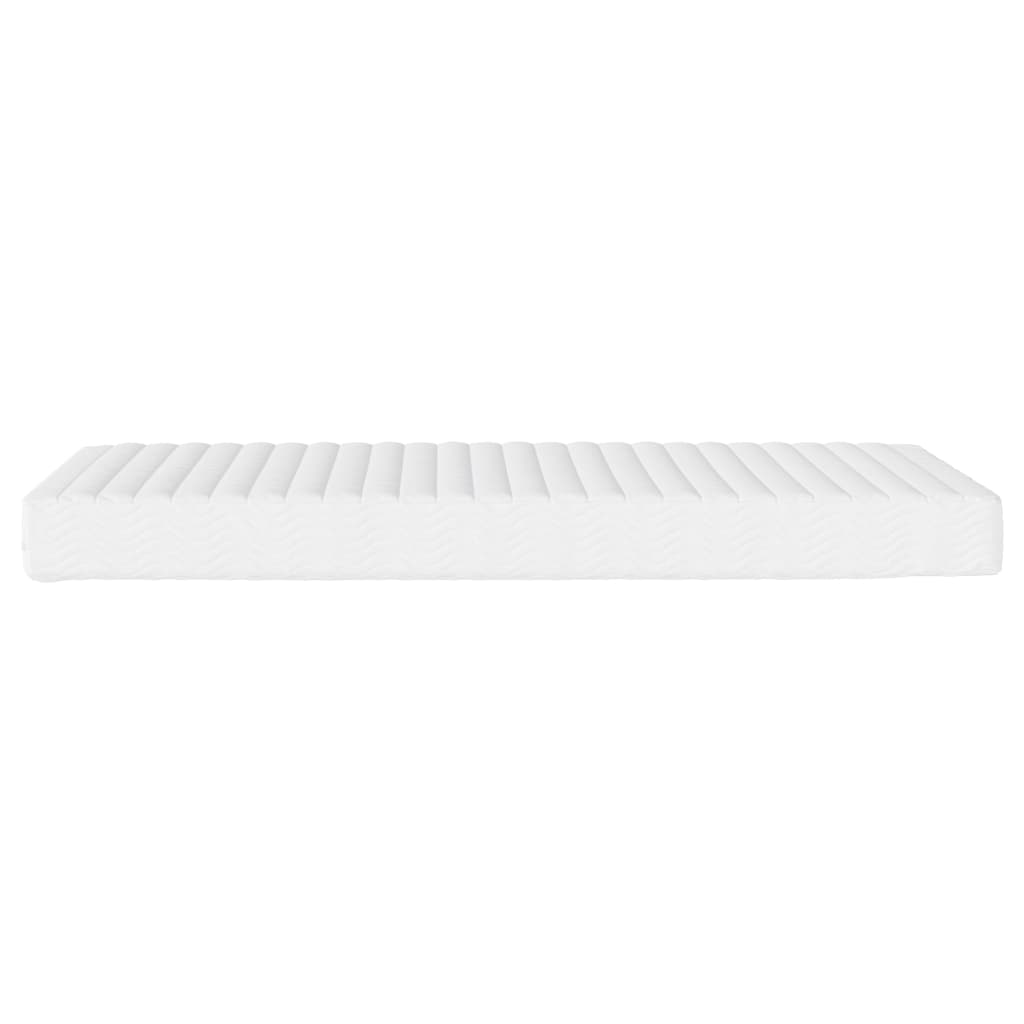 Foam mattress white 120x200 cm hardness H2 H3