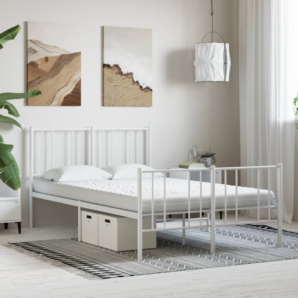 Foam mattress white 120x200 cm 7-zone hardness level 20 ILD