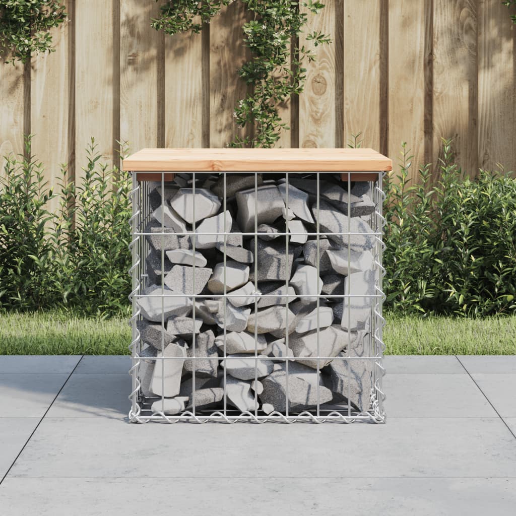 Garden bench made of gabions 43x44x42 cm solid pine wood