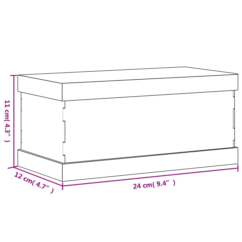 Vitrine Transparent 24x12x11 cm Acryl