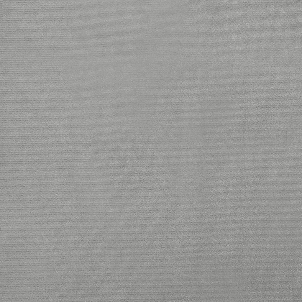 Kindersofa Hellgrau 50x40x26,5 cm Samt