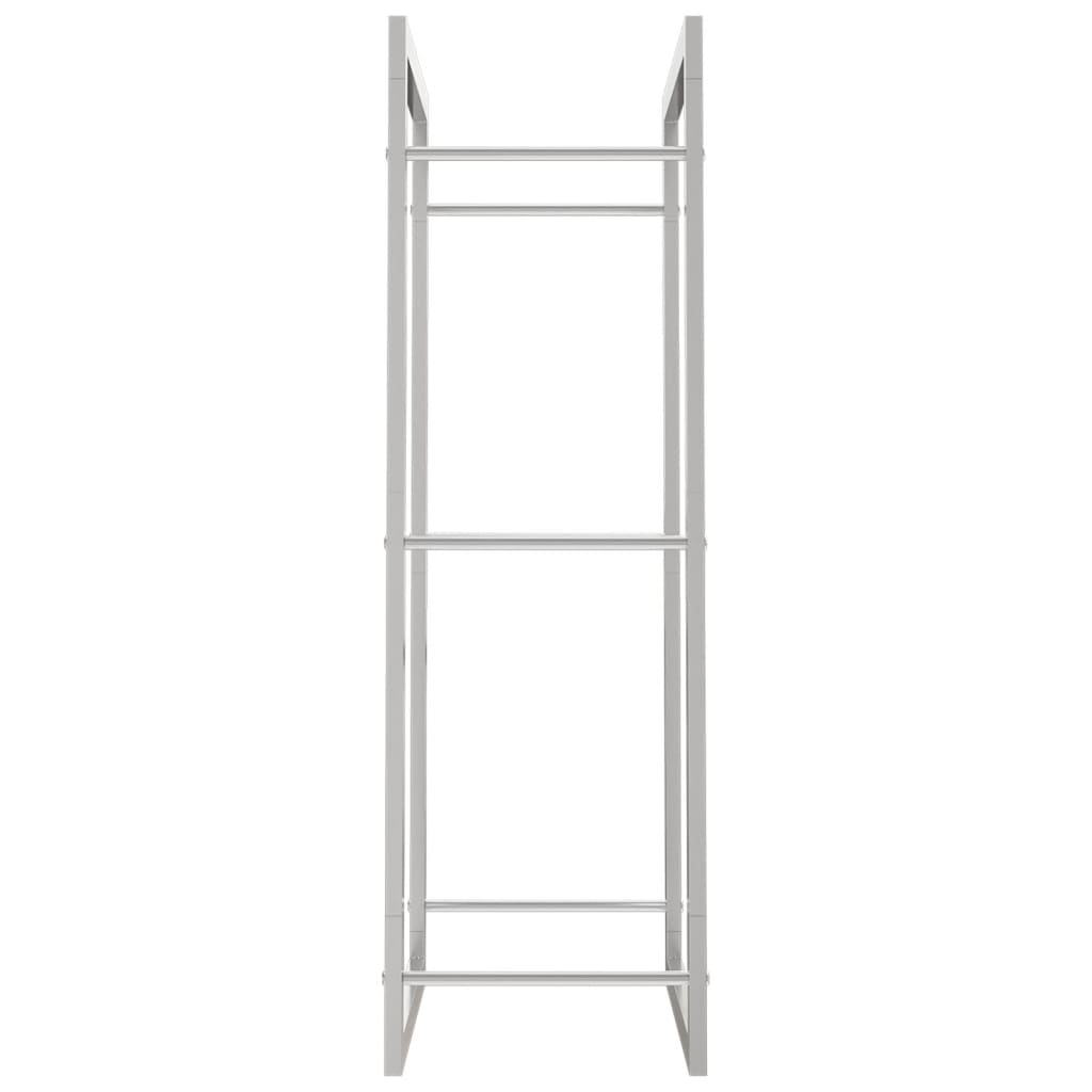 Brennholzregal 50x28x94 cm Edelstahl