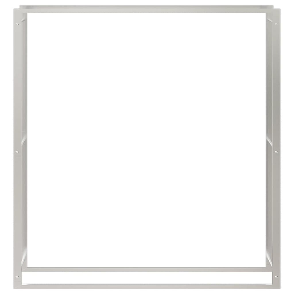 Brennholzregal 110x28x116 cm Edelstahl