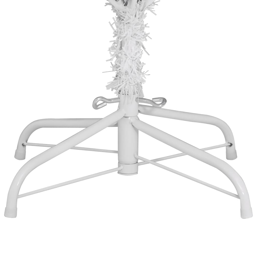 Künstlicher Weihnachtsbaum Klappbar mit Ständer Weiß 270 cm