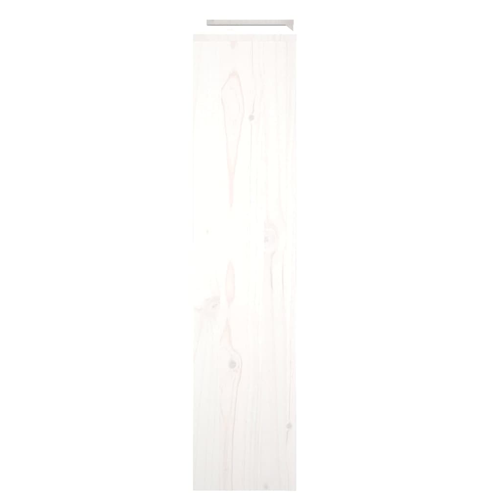 Heizkörperverkleidung Weiß 210x21x85 cm Massivholz Kiefer