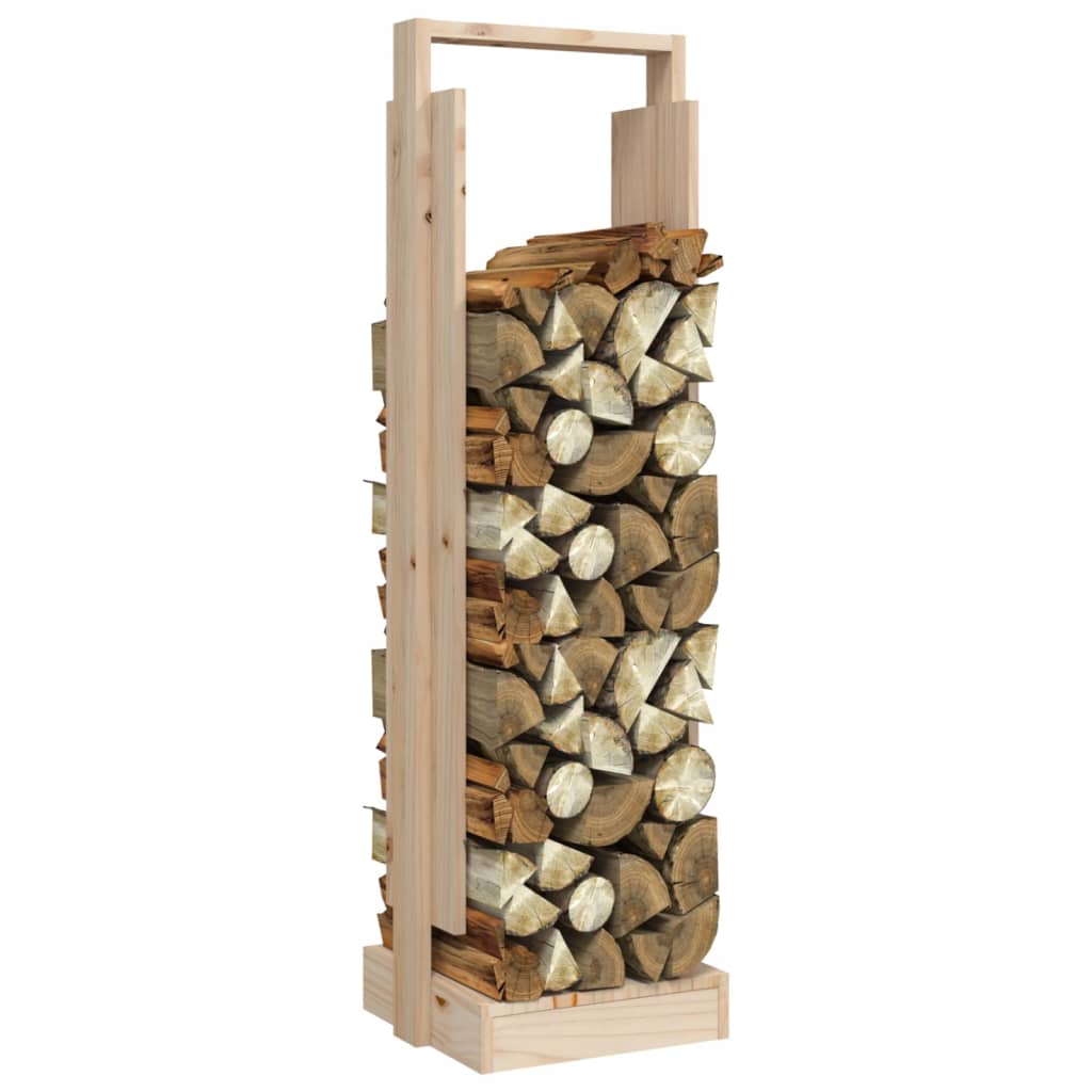 Firewood holder 33.5x30x110 cm solid pine wood
