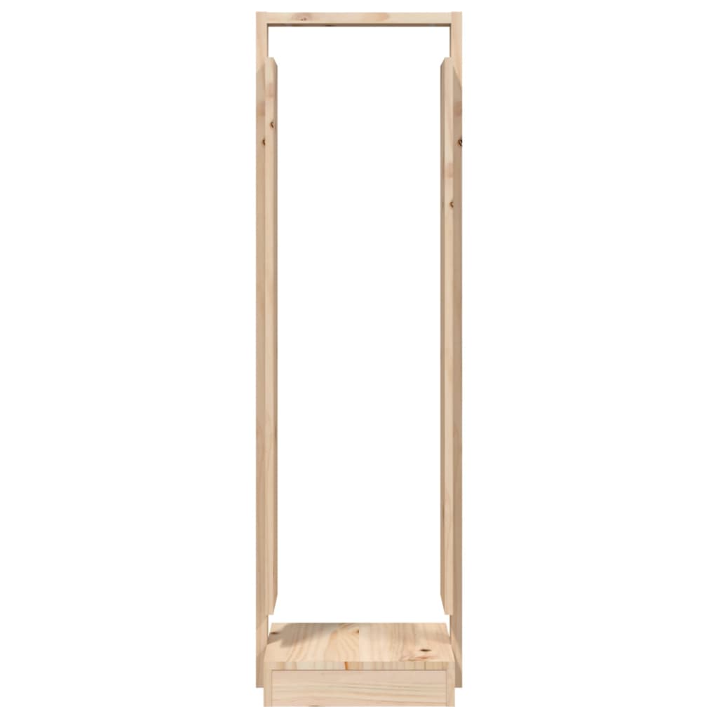 Firewood holder 33.5x30x110 cm solid pine wood