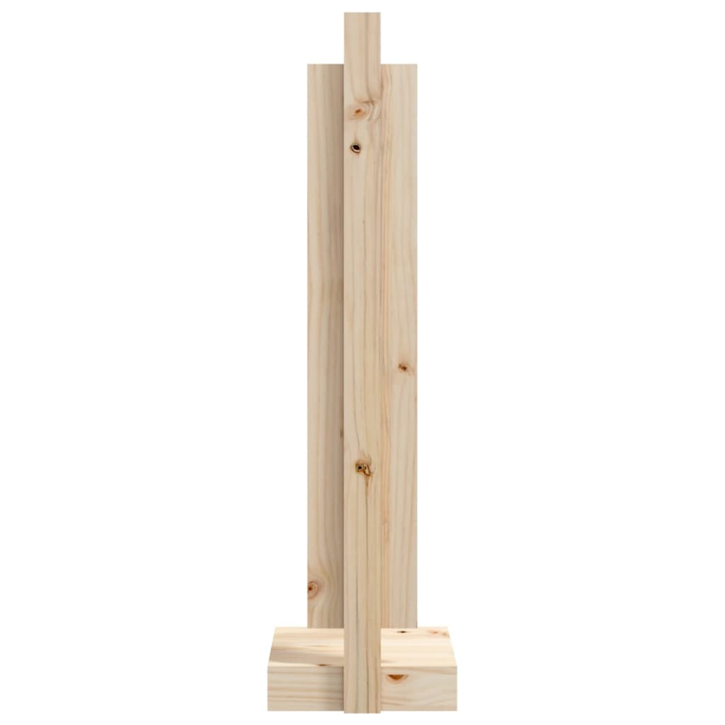 Firewood holder 33.5x30x110 cm solid pine wood