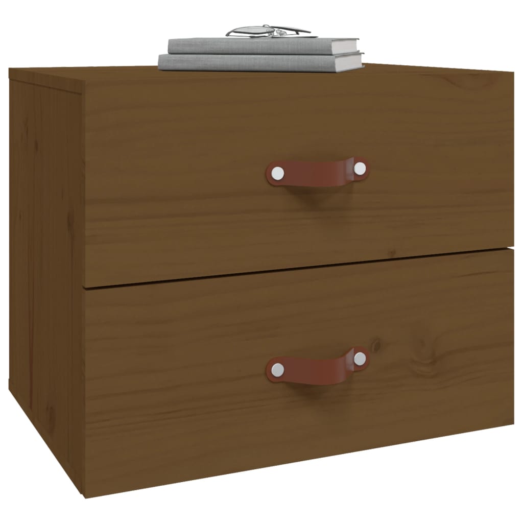 Wall Bedside Table Honey Brown 50x36x40 cm