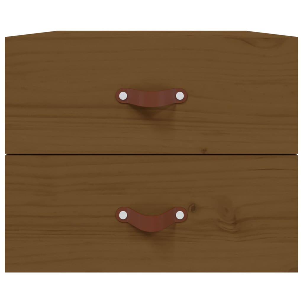 Wall Bedside Table Honey Brown 50x36x40 cm