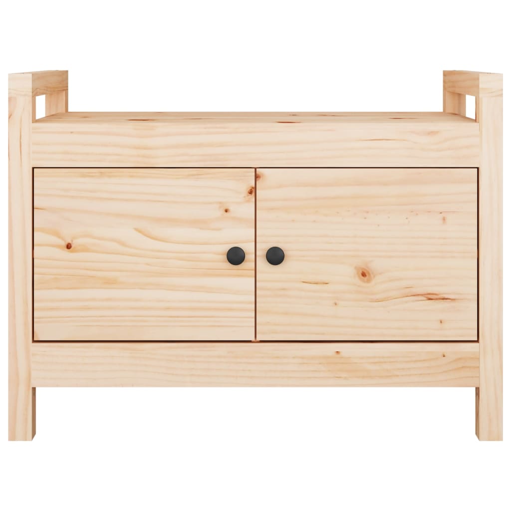 Hallway bench 80x40x60 cm solid pine wood