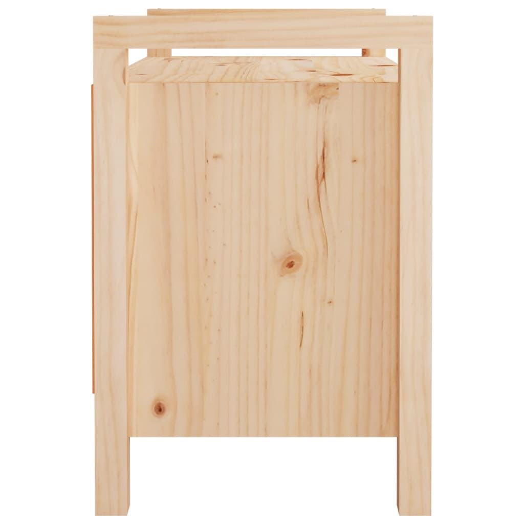 Hallway bench 80x40x60 cm solid pine wood