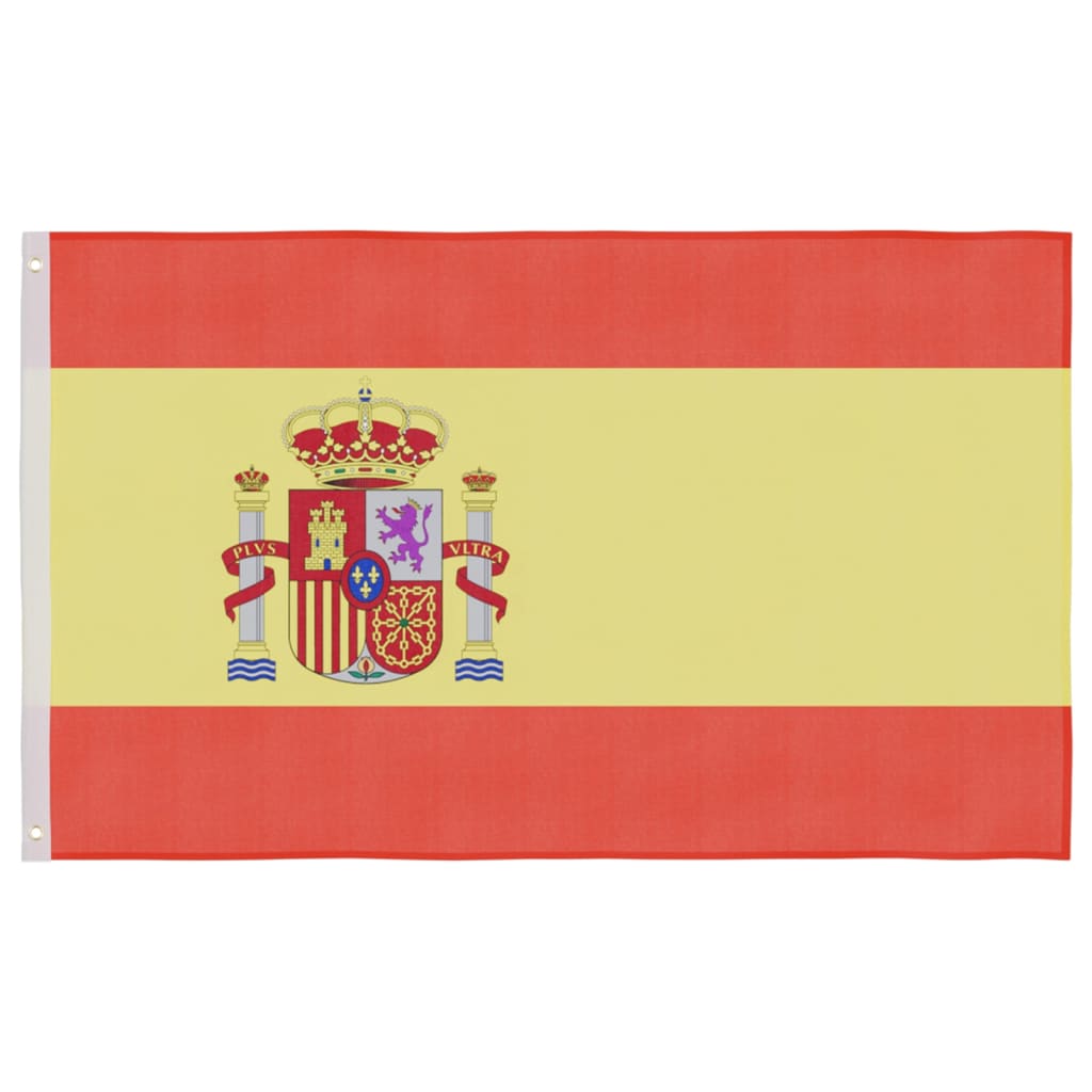 Flagge Spaniens mit Mast 5,55 m Aluminium