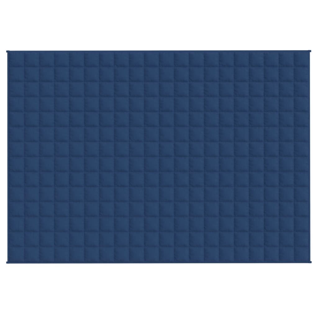 Gewichtsdecke Blau 138x200 cm 10 kg Stoff