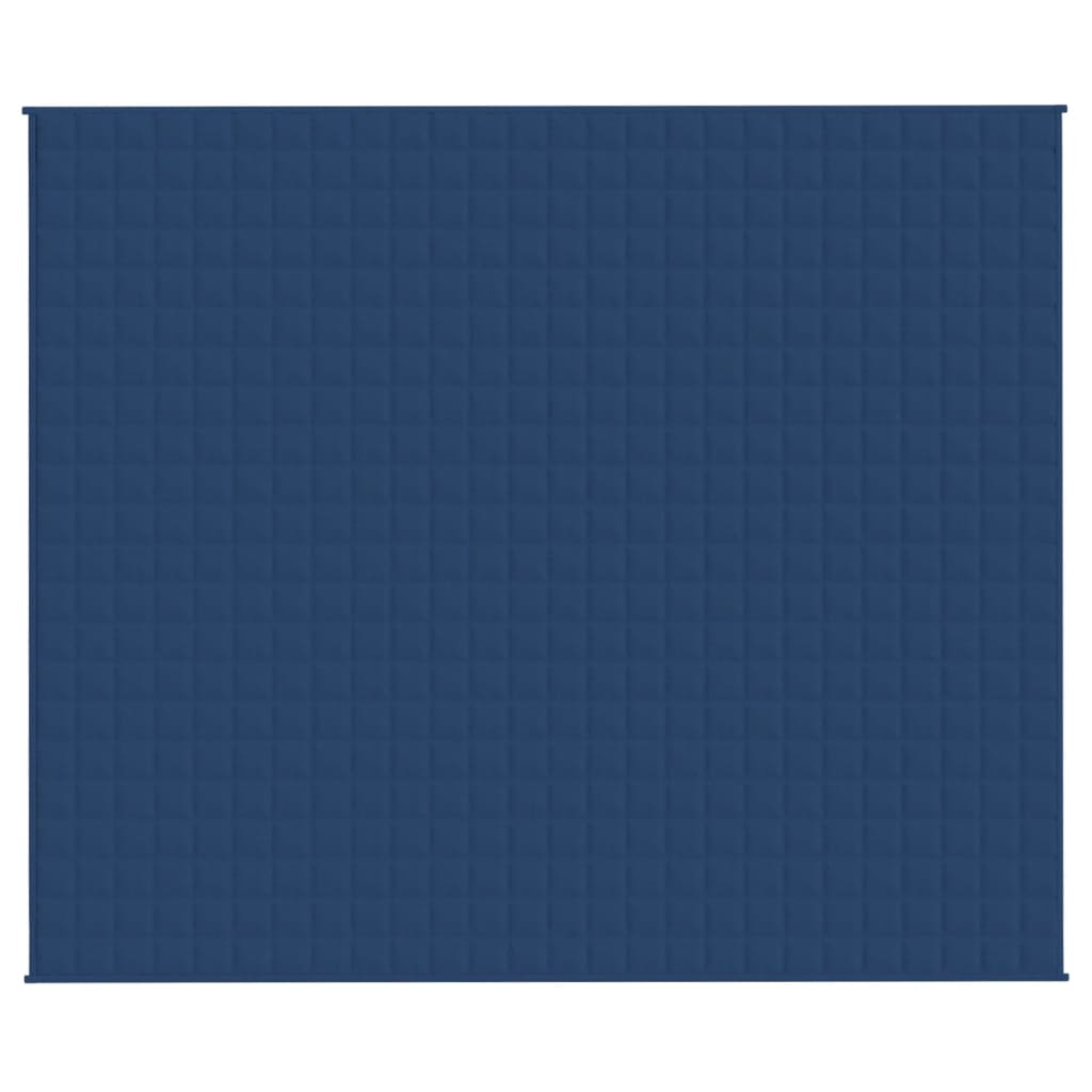 Gewichtsdecke Blau 220x260 cm 15 kg Stoff