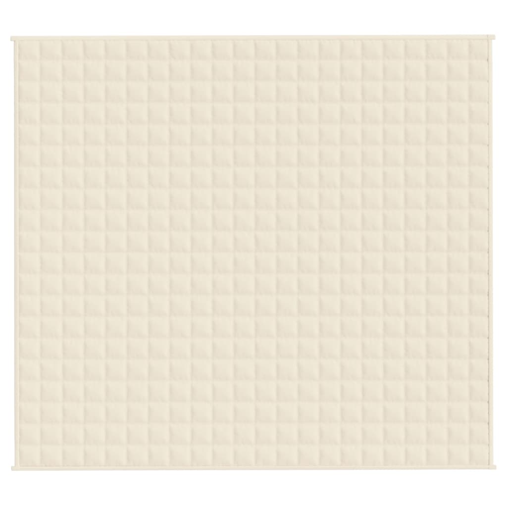 Gewichtsdecke Hellcreme 200x225 cm 13 kg Stoff