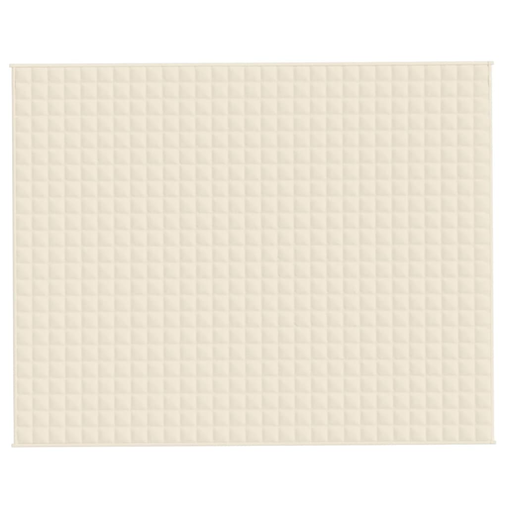 Gewichtsdecke Hellcreme 235x290 cm 11 kg Stoff