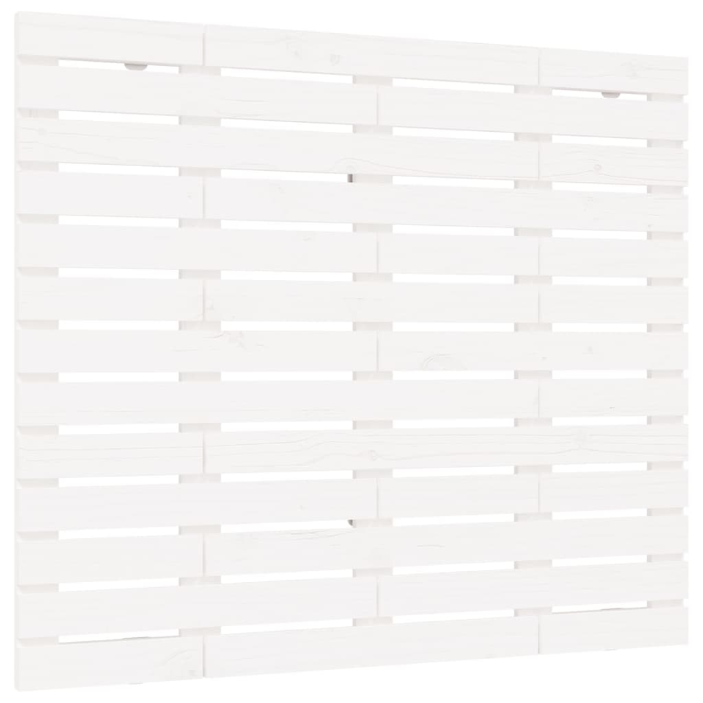 Wand-Kopfteil Weiß 96x3x91,5 cm Massivholz Kiefer