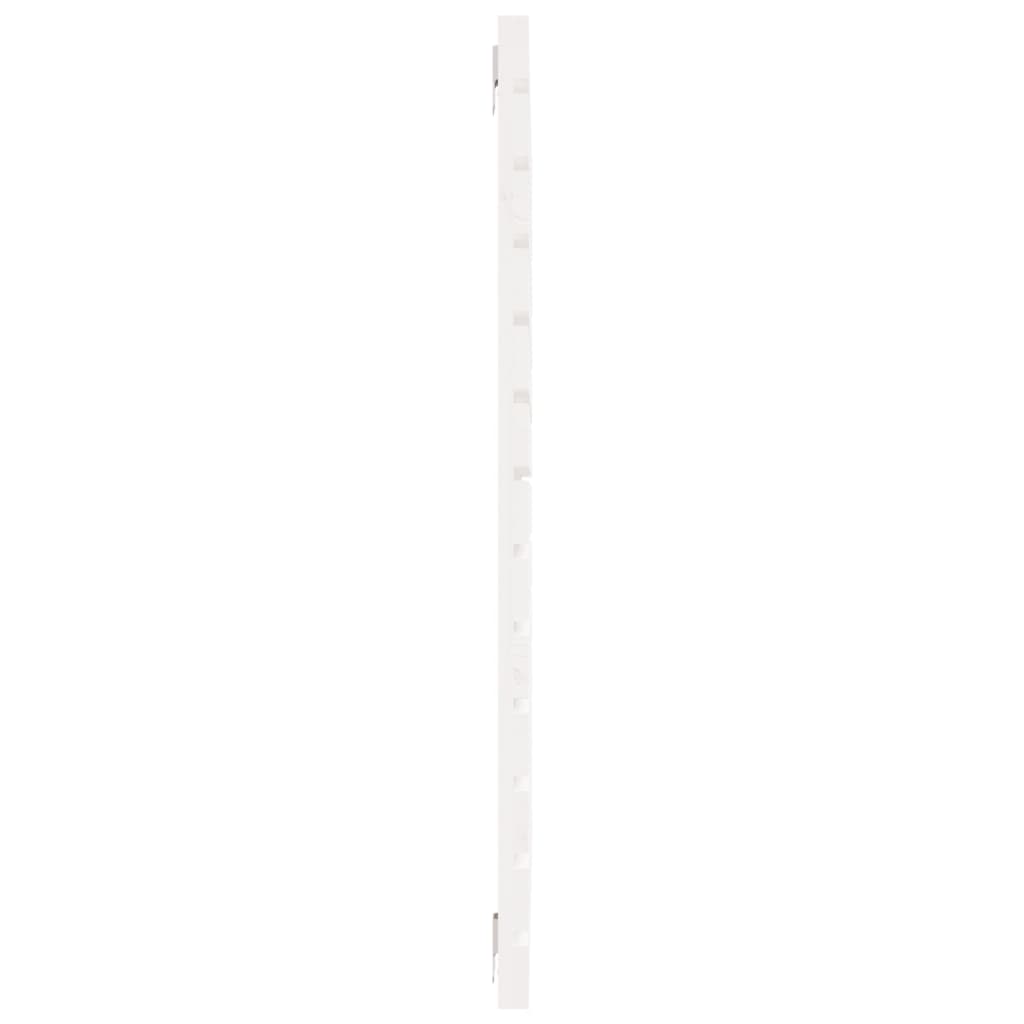 Wand-Kopfteil Weiß 146x3x91,5 cm Massivholz Kiefer
