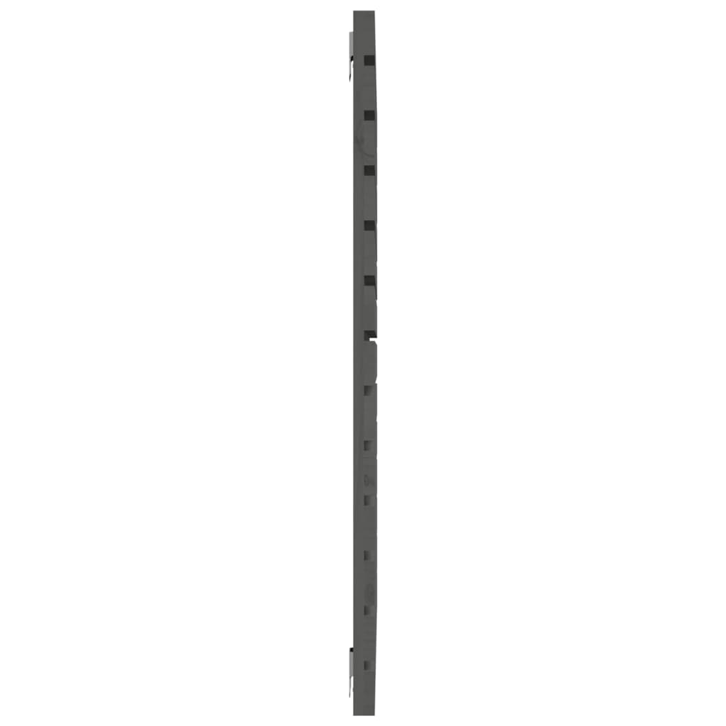 Wall Headboard Grey 146x3x91.5 cm Solid Pine