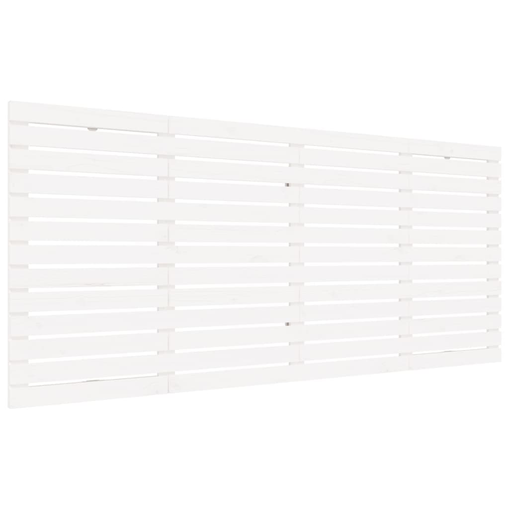 Wand-Kopfteil Weiß 156x3x91,5 cm Massivholz Kiefer