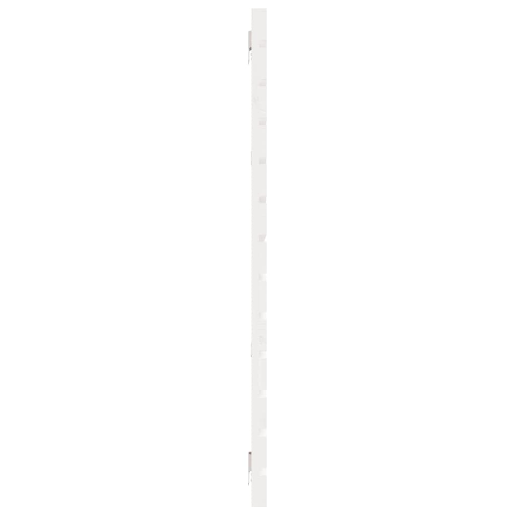 Wand-Kopfteil Weiß 156x3x91,5 cm Massivholz Kiefer