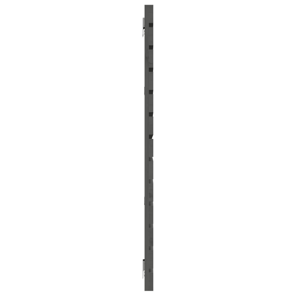 Wand-Kopfteil Grau 166x3x91,5 cm Massivholz Kiefer
