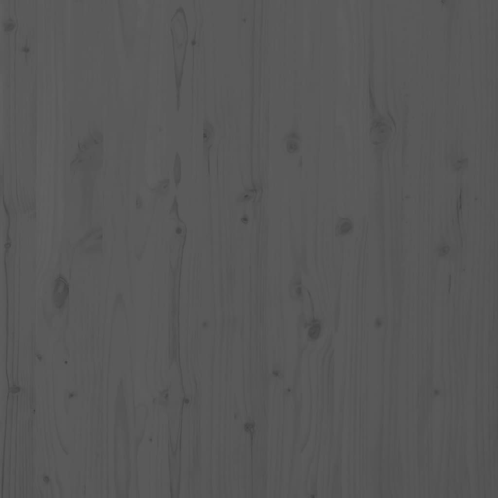 Wand-Kopfteil Grau 166x3x91,5 cm Massivholz Kiefer